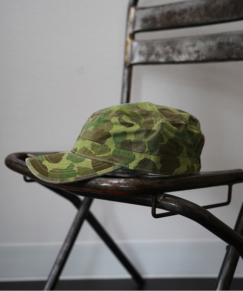 MILITARY（ミリタリー）の「【Military Reproduts　ミリタリーリプロダクツ】USタイプ ファティーグキャップ（キャップ・メンズ・カモフラージュ/ベージュ系・FREE）」の2枚目の写真