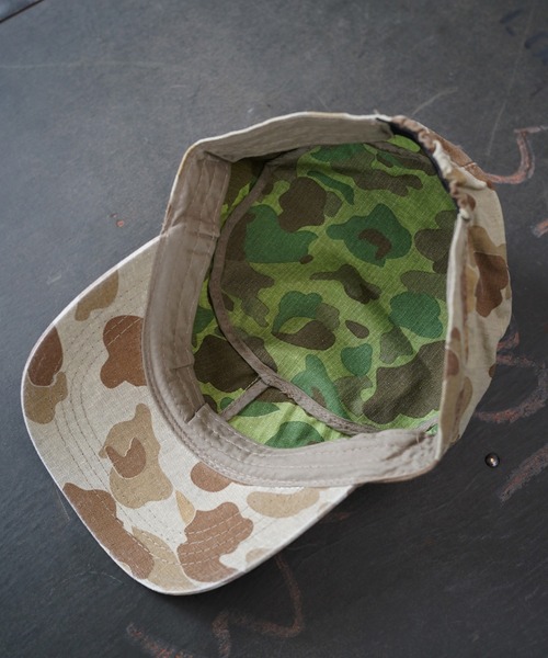 MILITARY（ミリタリー）の「【Military Reproduts　ミリタリーリプロダクツ】USタイプ ファティーグキャップ（キャップ・メンズ・カモフラージュ/ベージュ系・FREE）」の6枚目の写真