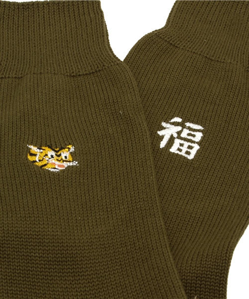 CIAOPANIC（チャオパニック）の「【Ciaopanic】　TIGER&FORTUNE（ソックス/靴下・メンズ・ミント/ホワイト・FREE）」の4枚目の写真