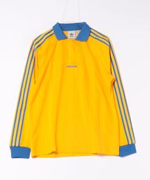 adidas ボタン付きシャツ M ネイビー/イエロー adidas - 90s アディダス ロンtシャツ L ネイビー×イエローの