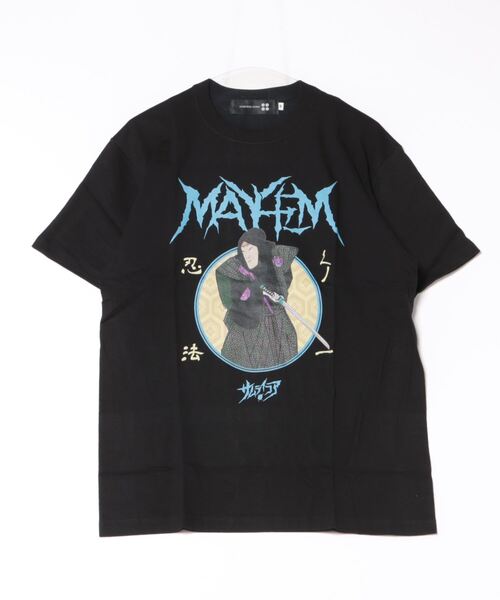 SAMURAI CORE(サムライコア)の「/SAMURAI CORE x MAYHEM/Graphic Design T(Tシャツ/カットソー・メンズ・ブラック/ホワイト・LARGE/MEDIUM/SMALL/X-LARGE)」の2枚目の写真