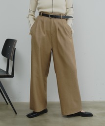 フロントポケット2タックワイドスラックス