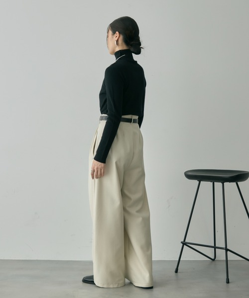 Fitty & Co. ワイドスラックス サイズ2 フロントポケット2タックワイドスラックス（スラックス