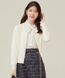 【ウールブレンドシリーズ】ベーシック カーディガン