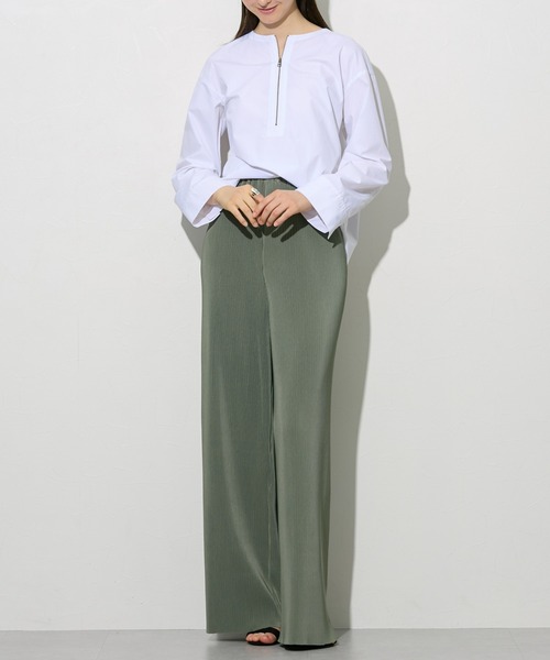 slattgir(スラットジール)の「高身長 カットソープリーツワイドパンツ 丈長め・トールサイズ(その他パンツ・レディース・ライトカーキ/ブラウン/ブラック・LL/L/M)」の18枚目の写真