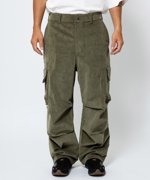 430（フォーサーティ）の「mp12671-CORD CARGO PANTS カーゴパンツ（カーゴパンツ・メンズ・ブラック/カーキ/アイボリー/ブラウン・0/1/2/3）」の4枚目の写真