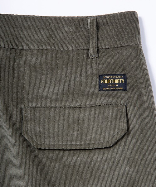430（フォーサーティ）の「mp12671-CORD CARGO PANTS カーゴパンツ（カーゴパンツ・メンズ・ブラック/カーキ/アイボリー/ブラウン・0/1/2/3）」の12枚目の写真