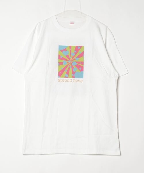 Mag.(マグ)の「【Spread Love】オリジナルプリント S/S T(Tシャツ/カットソー・レディース・ホワイト/ブラック・MEDIUM/LARGE)」の1枚目の写真