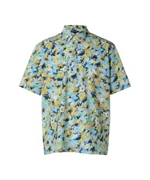 MENS ドライフラワープリント 半袖シャツ