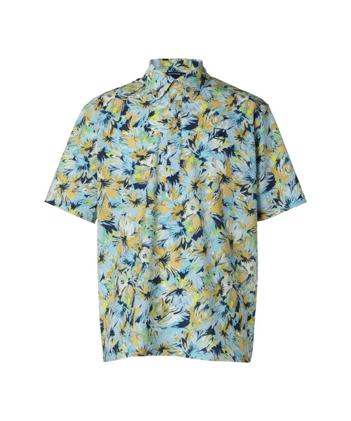 ZOY（ゾーイ）の「MENS ドライフラワープリント 半袖シャツ（シャツ/ブラウス・メンズ・ワイン系/スカイブルー・X-LARGE/LARGE/MEDIUM/SMALL）」の3枚目の写真