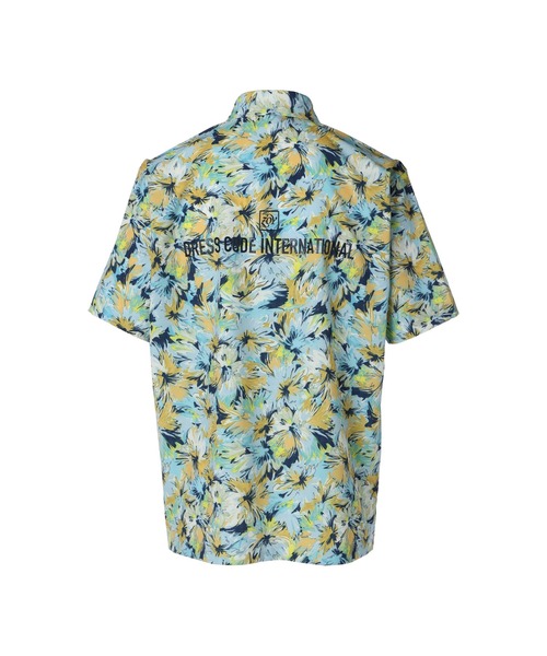 ZOY（ゾーイ）の「MENS ドライフラワープリント 半袖シャツ（シャツ/ブラウス・メンズ・ワイン系/スカイブルー・X-LARGE/LARGE/MEDIUM/SMALL）」の4枚目の写真