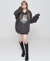 OY/オーワイ』 SPRAYED ODOLLY HOODIE ZIP UP/スプレーオードリー 