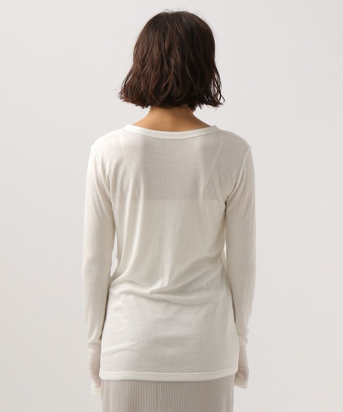 BAYFLOW（ベイフロー）の「ソフトフライスロングスリーブT（Tシャツ/カットソー・レディース・ブラック/グレー/オフホワイト・FREE）」の10枚目の写真