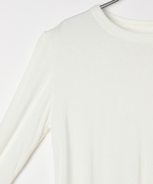 BAYFLOW（ベイフロー）の「ソフトフライスロングスリーブT（Tシャツ/カットソー・レディース・ブラック/グレー/オフホワイト・FREE）」の21枚目の写真