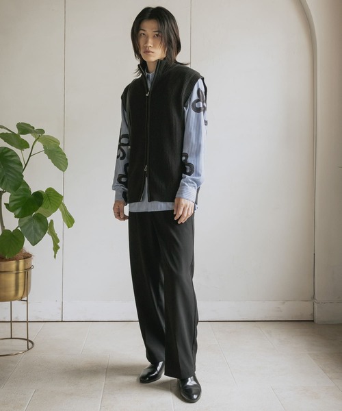 SENSE OF PLACE by URBAN RESEARCH（センスオブプレイスバイアーバンリサーチ）の「『洗濯可』ドライバーズニットベスト（ベスト・メンズ・ブラック・LARGE/MEDIUM）」の4枚目の写真