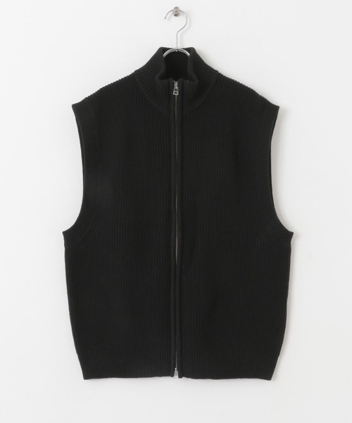 SENSE OF PLACE by URBAN RESEARCH（センスオブプレイスバイアーバンリサーチ）の「『洗濯可』ドライバーズニットベスト（ベスト・メンズ・ブラック・LARGE/MEDIUM）」の14枚目の写真