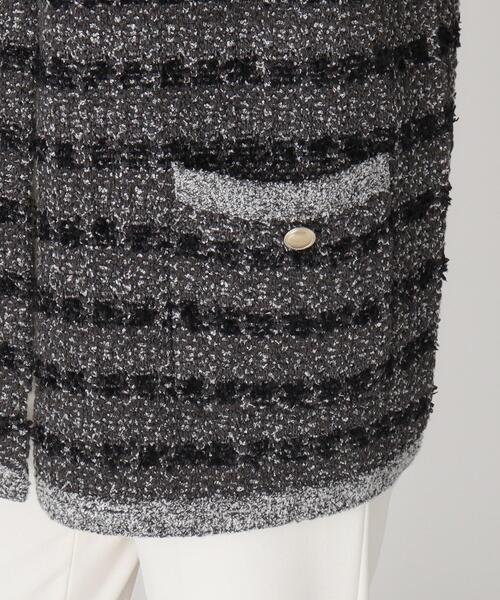 【セール】【洗える／ツイード柄／着回し◎】すっきり細見え、表情ゆたかなニットジレ（ベスト）｜COUP DE CHANCE（クードシャンス）