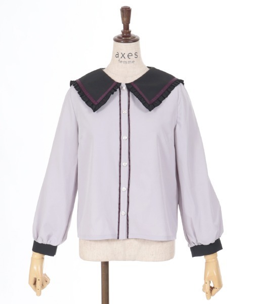 axes femme（アクシーズファム）の「ロゴリボンセーラーブラウス