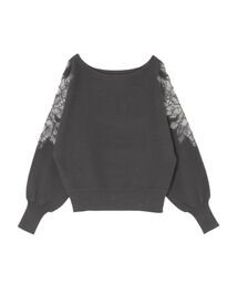 LAGUNAMOON | ショルダーレースエンブロイダリーニット(ニット/セーター)