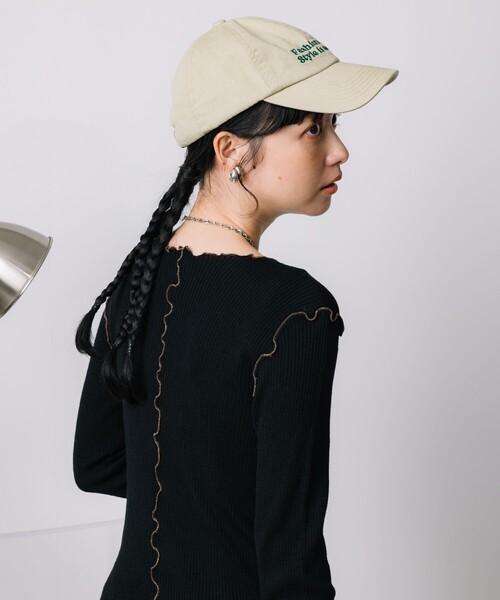 FREAK'S STORE（フリークスストア）の「ウォッシャブル ラメメロークルーネックニット（ニット/セーター・レディース・オフホワイト/ブラック/サックスブルー/ベージュ・ﾌﾘ-）」の18枚目の写真