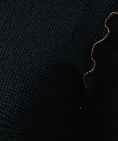 FREAK'S STORE（フリークスストア）の「ウォッシャブル ラメメロークルーネックニット（ニット/セーター・レディース・オフホワイト/ブラック/サックスブルー/ベージュ・ﾌﾘ-）」の19枚目の写真