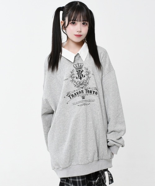 TRAVAS TOKYO/トラバス トーキョー』襟付きエンブレムロゴプル
