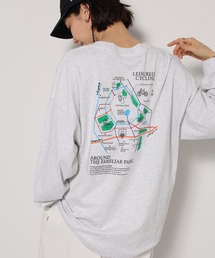 パークプリント長袖Tシャツ