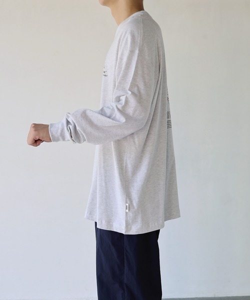 ANME（アンメ）の「パークプリント長袖Tシャツ（Tシャツ/カットソー・レディース・オートミール/ネイビー/オフホワイト/チャコールグレー・M/L）」の15枚目の写真