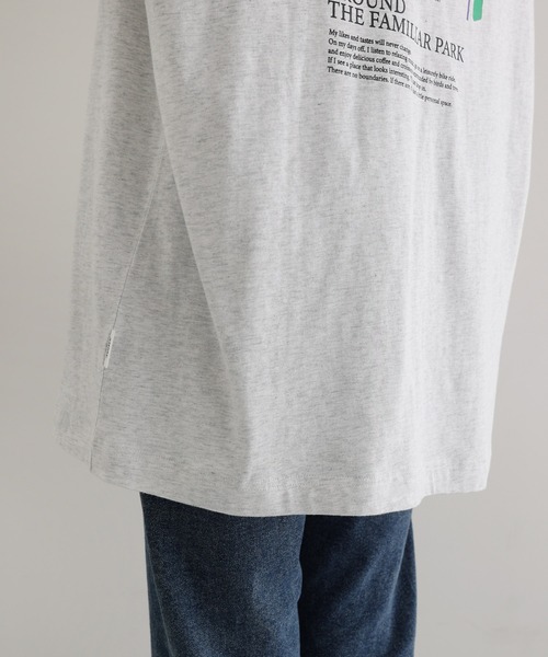 ANME（アンメ）の「パークプリント長袖Tシャツ（Tシャツ/カットソー・レディース・オートミール/ネイビー/オフホワイト/チャコールグレー・M/L）」の22枚目の写真