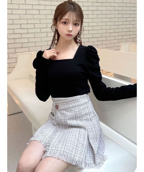 RESEXXY(リゼクシー)の「バックリボンカットトップス(Tシャツ/カットソー・レディース・ホワイト/ピンク/ブラック・FREE)」の9枚目の写真
