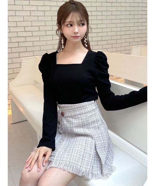RESEXXY(リゼクシー)の「バックリボンカットトップス(Tシャツ/カットソー・レディース・ホワイト/ピンク/ブラック・FREE)」の11枚目の写真