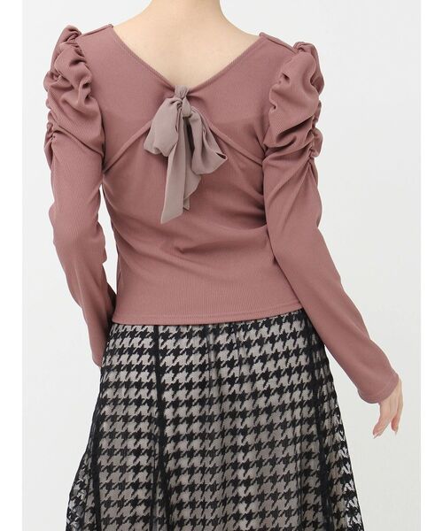去年完売 バックリボントップス レオパードバックリボントップス[品番：MKSW0059300]｜GYDA（ジェイダ