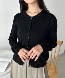 CLEA | クルーネックゴールドボタンニットカーディガン(カーディガン/ボレロ)