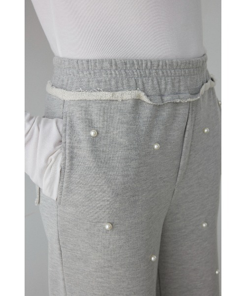 未使用　アリシアスタン　alexiastam スウェット　パンツ セール】Pearl Sweat Pants /パールスウェットパンツ