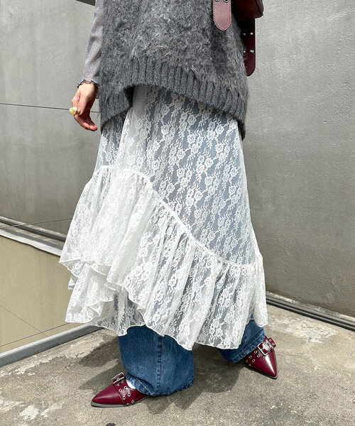 w closet(ダブルクローゼット)の「イレヘムキャミワンピース(ワンピース・レディース・ブラック/ベージュ/ホワイト・FREE)」の8枚目の写真