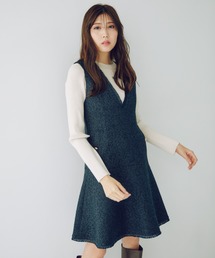 JILL by JILL STUART（ジルバイジルスチュアート）の「◇オリジナルツィードフリンジジャンスカ（ジャンパースカート）」