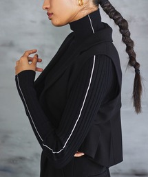 VERSEAU（ヴェルソー）の「バイカラーリンキングラインリブニット（ニット/セーター）」