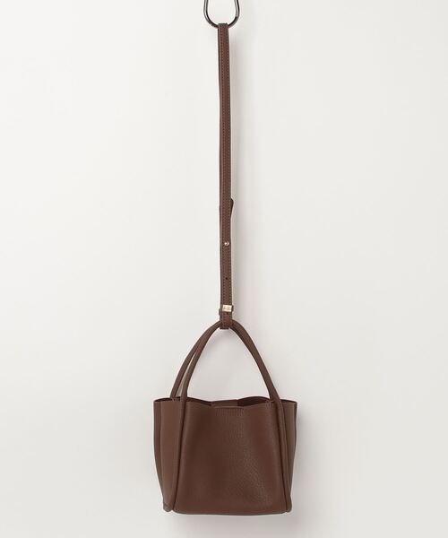 CALIFORNIA OUTFITTERS（カリフォルニア アウトフィッターズ）の「3-9B6 パイピング 2WAY スクエア ハンドバッグ（ハンドバッグ・レディース・ブラウン/ブラック・ONESIZE）」の8枚目の写真