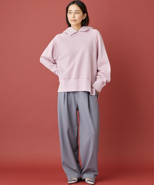 INED CLARO（イネドクラロ）の「裏起毛フーディ（Tシャツ/カットソー・レディース・ピンク/アイボリー/ブルー・フリー）」の13枚目の写真