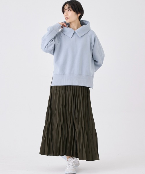 INED CLARO（イネドクラロ）の「裏起毛フーディ（Tシャツ/カットソー・レディース・ピンク/アイボリー/ブルー・フリー）」の22枚目の写真