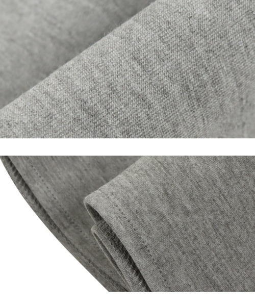 KOBE LETTUCE（コウベレタス）の「さがらロゴペプラムダイバートップス（スウェット・レディース・ブラック/アイボリー系/グレー・M）」の10枚目の写真