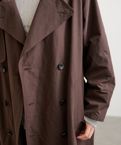 FRAMeWORK（フレームワーク）の「ハッスイピーチマキシトレンチコート（トレンチコート・レディース・ブラウン・38/36）」の7枚目の写真