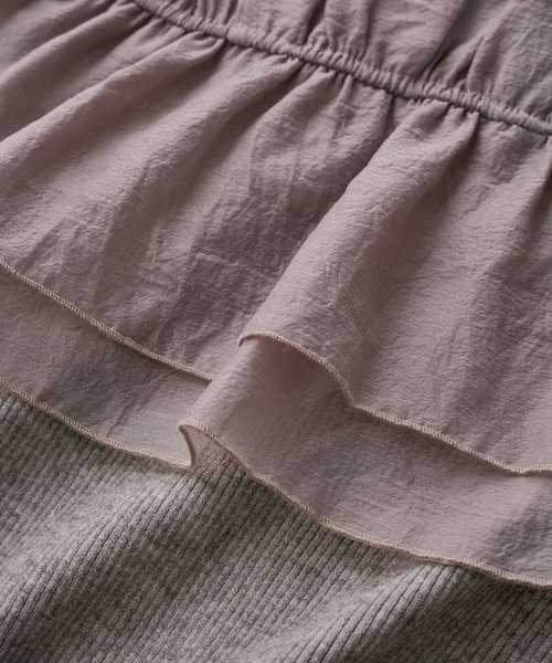 VIS（ビス）の「旬なレイヤードスタイルが叶う！ビスチェドッキングニット/洗える（ニット/セーター・レディース・ライトグレー/キナリ/ブラック/ホワイト系その他・FREE）」の16枚目の写真