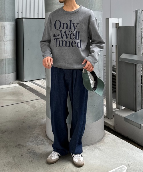 CIAOPANIC TYPY（チャオパニックティピー）の「【ユニセックス】メッセージロゴジャガードニット（ニット/セーター・メンズ・アイボリー/グレー/ボルドー/ネイビー・MEDIUM/LARGE）」の10枚目の写真