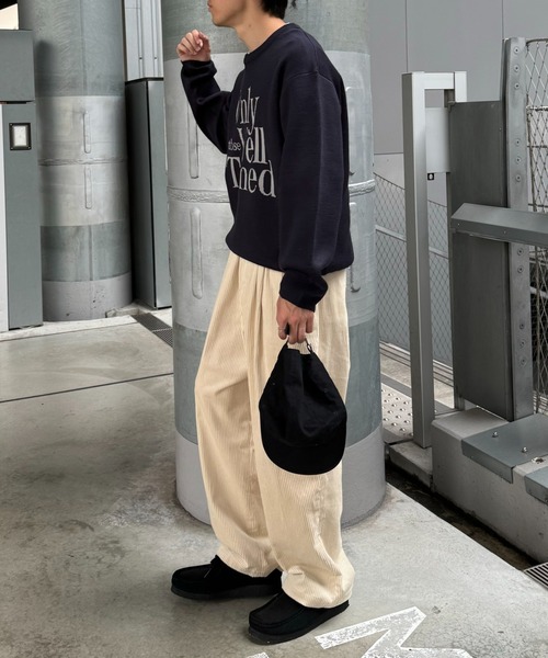 CIAOPANIC TYPY（チャオパニックティピー）の「【ユニセックス】メッセージロゴジャガードニット（ニット/セーター・メンズ・アイボリー/グレー/ボルドー/ネイビー・MEDIUM/LARGE）」の21枚目の写真