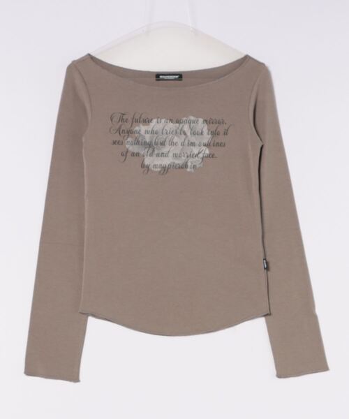 tシャツ MAGPIE ROBIN／フラワーBOATロングスリーブ レディース MAGPIEROBIN tシャツ MAGPIE ROBIN／フラワーBOATロングスリーブ