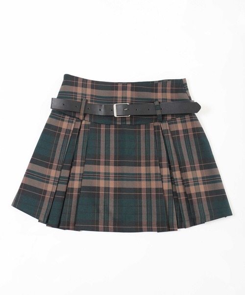 PHILLY(フィリー)の「【PHILLY】ベルトセットチェックスカパン(スカート・レディース・グリーン/ワイン・FREE)」の12枚目の写真