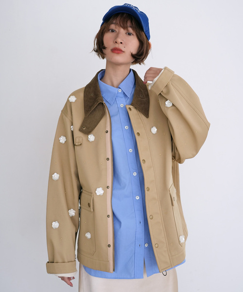 SLOBE citron. Bijou hunting ジャケット　カバーオール SLOBE citron.（スローブシトロン）の「《WEB限定》SLOBE citron