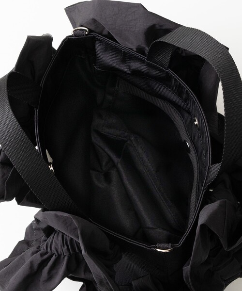 HOUGA（ホウガ）の「【HOUGA/ホウガ】my will bag/フリルショルダーバッグ/横長（ショルダーバッグ・レディース・ブラック・FREE）」の6枚目の写真