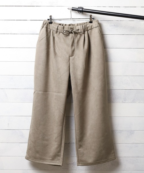 ARCHIVER(アーカイバ)の「フェイクスエード ストレートワイドパンツ(その他パンツ・メンズ・スミクロ/グレー/ブルー・LARGE/MEDIUM)」の2枚目の写真